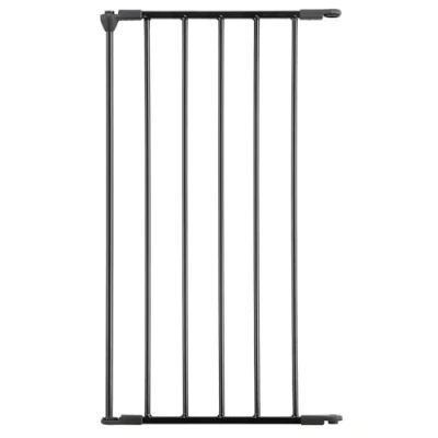 Image of Safetots Safety Barrier for Open Plan Staircases, Extension Panel, Black, Metal, 46cm, Panel Stairs