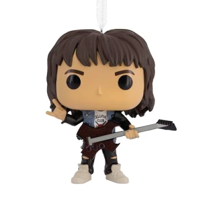 Image of Hallmark Netflix Stranger Things Eddy Playing Guitar Funko POP! Christmas Ornament
