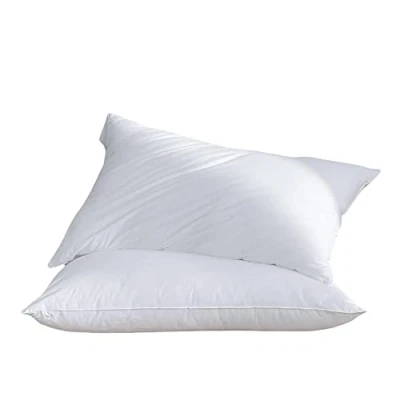 Image of Haani Luxury Hotel Quality 100% Polyester Microfibre Bounce Back Pillow Fill Like Down with Hollow Fibre Filling. (Pack of 2)