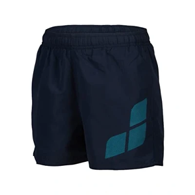 Image of Arena Boys&#039; Logo Beach Shorts Blue