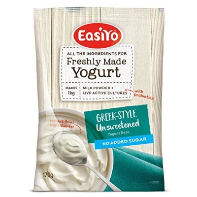 Image of EasiYo Greek Style Yogurt 8 Sachet Pack Each Makes 1KG Yoghurt