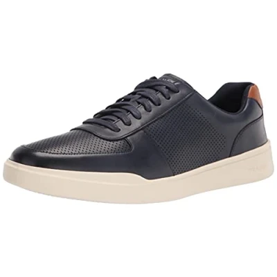 Image of Cole Haan Men&#039;s Crosscourt Modern Sneaker, Blue,10.5 UK Medium