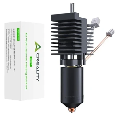 Image of Creality Official K2 Plus Ceramic Heating Block Kit, Quick Swap Nozzle 350℃ High Temperature Resistant, Thermal Conductivity, All Metal Integrated Kit for 3D Printer