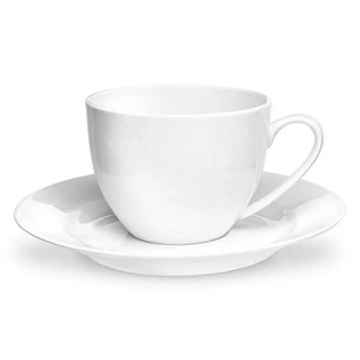 Image of Royal Worcester Serendipity White Set of 4 Teacup &amp; Saucers