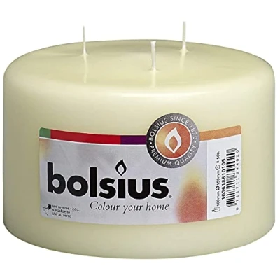 Image of Bolsius Mammoth Candle Ivory 10 cm / ø 15
