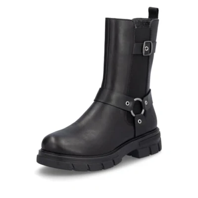 Image of Rieker Z9177 00 Black leather Womens Chelsea Boots