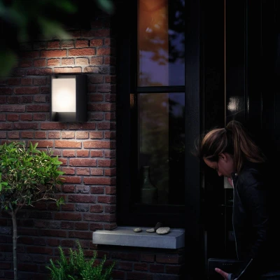 Image of Philips LED Arbor Wall Light UltraEfficient 3.8W 2700K Anthracite HV