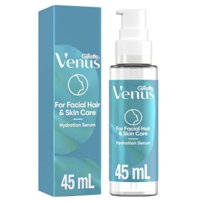 Image of Venus for Facial Hair &amp; Skin Care Hydration Serum with Hyalaronic Acid, After Dermaplaning Soothing All Types, Lightweight Moisturiser