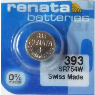Image of Renata 393 SR48W Silver Oxide Watch Battery 1.55v Blister Packed