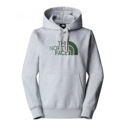 Image of The North Face DREW PEAK Hoodie Hoodie, Men&#039;s, Size: Medium, Light grey heather/duck green