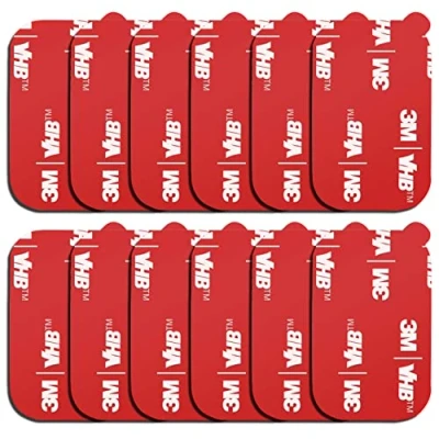 Image of D.SKING 12 Pack Rectangle 3M Sticky Adhesive Replacement Kit, for Magnetic Car Dashboard Phone Mount Base Sticker Parts Double Side VHB Tape Pads