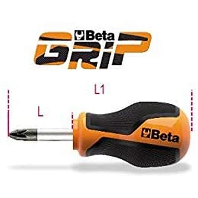 Image of Beta 12699000 Model 1269 PZ0K Screwdrivers for Cross Head, Pozidriv supadriv Screws, Blister Packed, Pz0