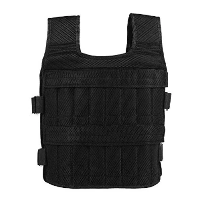 Image of Weight Bearing Vest, Breathable Mesh 50kg Weighted vest Training Strength Jacket With 32 Pockets for Workout Fitnessweighted