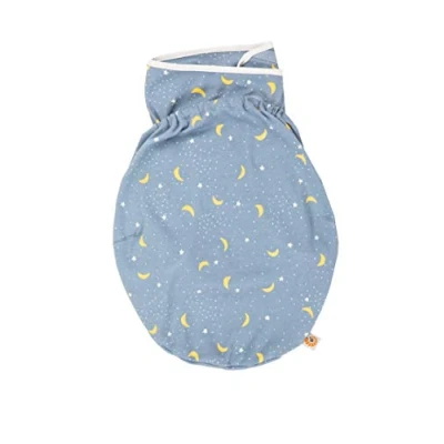 Image of Ergobaby Ergonomic Baby Swaddle Wrap for Newborns, with Hip Positioner &amp; Arm Pouches, 100% Breathable Cotton, Stellar