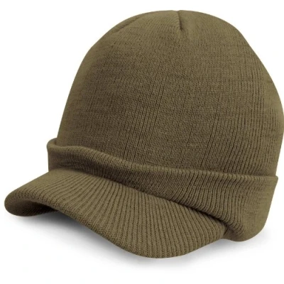 Image of Result Rc060 Esco Army Knitted Hat Capnavy, One Size