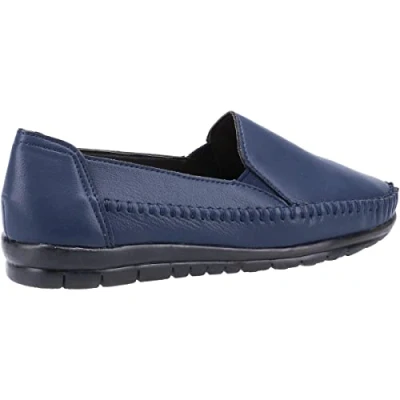 Image of Fleet &amp; Foster Shirley Womens Flat Shoes Navy 7 UK