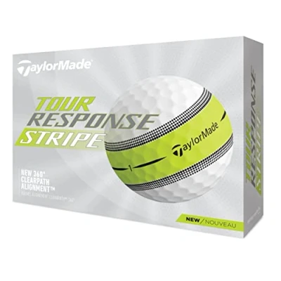 Image of TaylorMade Unisex&#039;s Tour Response Stripe Golf Ball, One Size