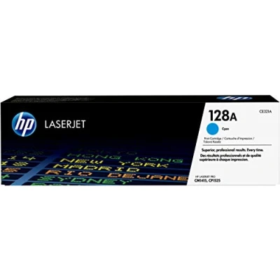 Image of HP 128A cyan original LaserJet toner cartridge (CE321A)