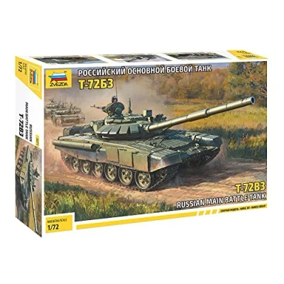 Image of Zvezda 5071 T 72 B3 Main Battle Tank, Scale 1/72, Model Kit, ZS5071