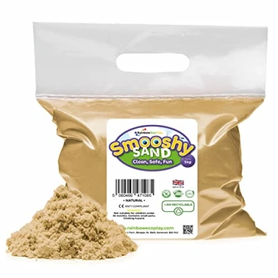 Image of Rainbow Eco Play Magic Sand Coloured for Kids Childrens Sensory Toys Natural Friendly Smooshy ASMR 5kg
