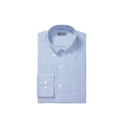 Image of Van Heusen Men&#039;s Dress Shirt Regular Fit Pinpoint Stripe, Blue, 15.5&quot; Neck 32&quot; 33&quot; Sleeve