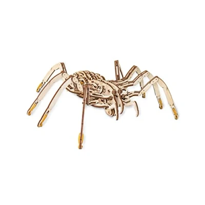 Image of EWA Spider Top Grade Plywood 3D Mechanical Model Construction Kit. Pre Cut Design. DIY Assembly. 293 Pieces. Complexity level 4 out of 5. Suitable for 14+ Years., natural