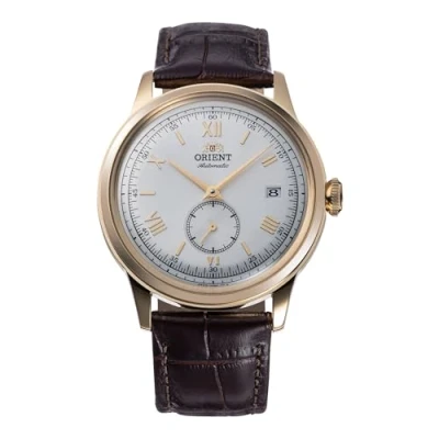 Image of Orient Bambino Version 7 Small Seconds 38.4 mm Automatic / Manual Winding Dress Watch, gold,