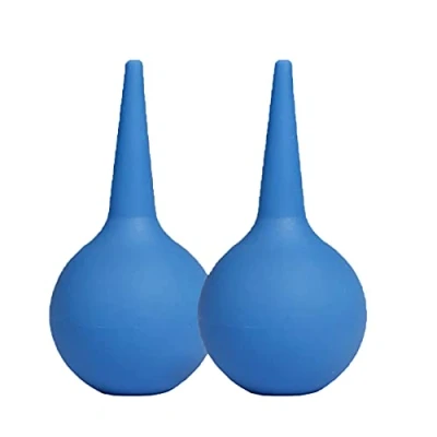 Image of Rubber Suction Ear Syringe Bulb 60ml 2Pcs, Vacuum Wax Removal, Washing Squeeze Cleaning Ball, Reusable for Safely Cleaner Adult and Kids Ears