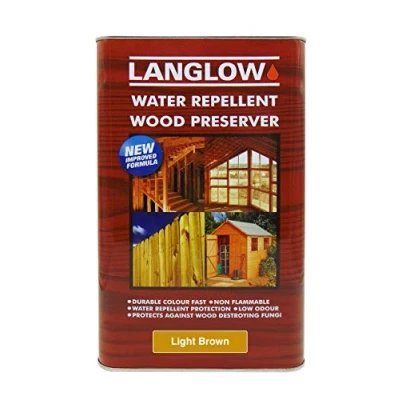 Image of Palace Langlow Wood Preserver Light Brown 5 lt (1111900), Litre