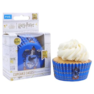 Image of PME Harry Potter Foil Lined Cupcake Cases, Pack of 30, Ravenclaw