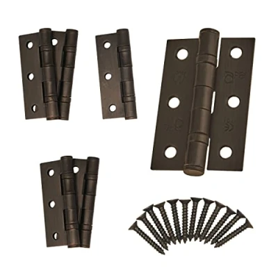 Image of Door Hinge 3&quot; / 76mm Dark Bronze Ball Bearing Washer CE Grade 7 for Fire 3 Pair