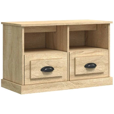 Image of vidaXL Modern Sonoma Oak Engineered Wood TV Cabinet Stylish Design with Ample Storage Space, Ideal for Living Room or Bedroom