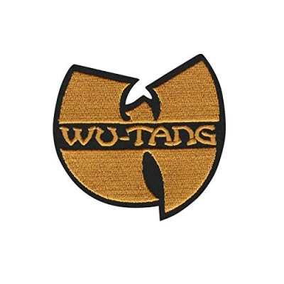 Image of LipaLipaNa Gold Wu Tang Hip Hop Embroidered Iron On Patch (1 Applique Patch)