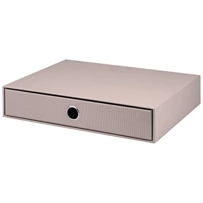 Image of SOHO A4 Filing Storage Box with 1 Drawer Taupe