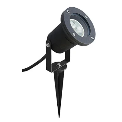 Image of Long Life Lamp Company 10 x GU10 Outdoor Garden Spike Ground Mount or Watt Light IP65 Matt Black