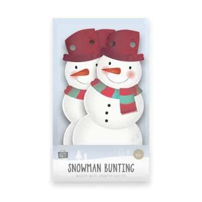 Image of Gem Imports Wooden Snowman Bunting 2M