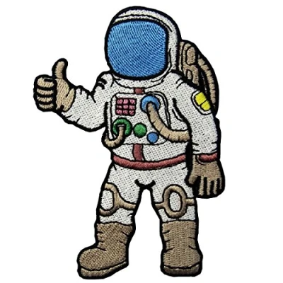 Image of Astronaut A Journey to Space Embroidered Iron On Sew Patch