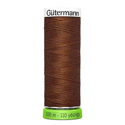 Image of Gütermann 723860 Gutermann Sew All 100% Recycled Polyester Thread 100mtr, 650 Brown, (100M) EU