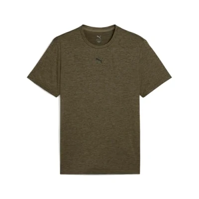 Image of Puma TAD Essentials heather CAT TEE Sports Tshirt, Men&#039;s, Size: XXL, Loden green