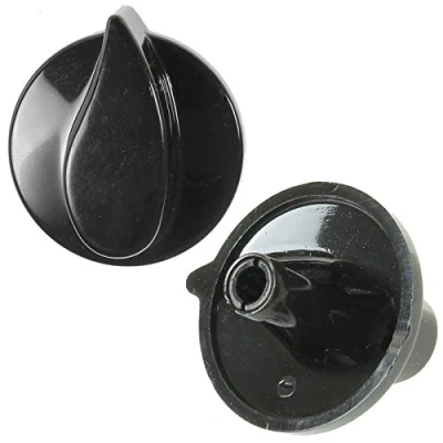 Image of Belling Genuine Solitaire Country Chef Oven Cooker Hob Black Control Switch Knobs (Pack of 2)