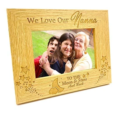 Image of ukgiftstoreonline We Love Our Nanna Photo Frame Landscape (5 x 7 Inch)