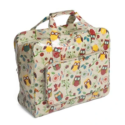 Image of Hobby Gift Exclusive Sewing Machine Bag PVC Padded Carrying Extra Accessories Storage 20 x 44 38cm, Owl