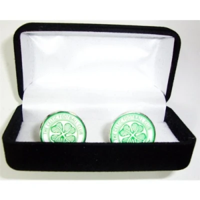 Image of New Official Football Team Crest Cufflinks (Celtic FC)
