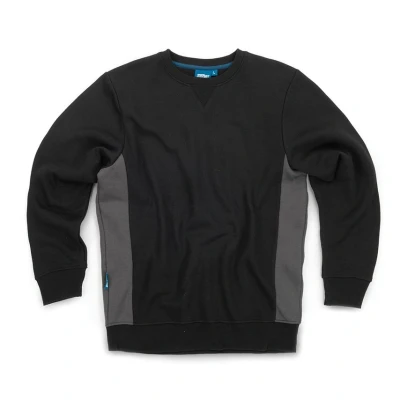 Image of Tough Grit 2 Tone Sweatshirt Black / Charcoal XL