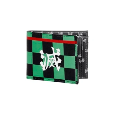 Image of Demon Slayer Tanjiro Men&#039;s Wallet, Multicolour, 2 x 12 cm