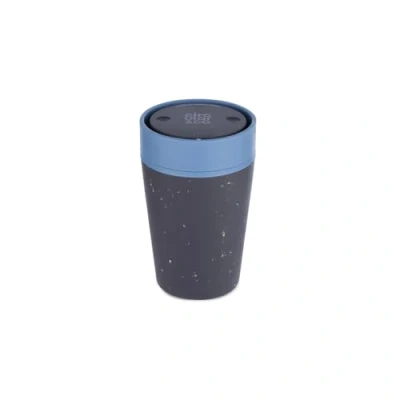 Image of Circular &amp; Co Insulated Reusable Coffee Cup 8oz/227ml Small Travel Mug 100% Leakproof Lockable Push Top, One Hand Open, 360 Drinking Tumbler Recyclable BPA Free, Dishwasher Safe