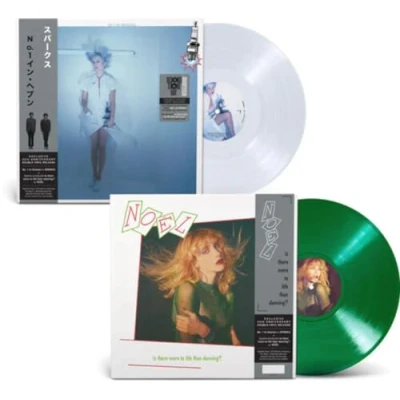 Image of Sparks No. 1 In Heaven + NOEL Is There More To Life Than Dancing? White &amp; Green vinyl 2024 USA 2 LP set LBRV120X