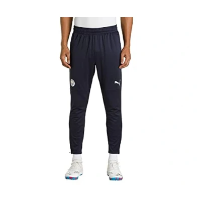 Image of PUMA Mens Manchester City F.C. Football Training Pants Parisian Night Team Light Blue L