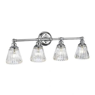 Image of Keynes 4 Light Wall Polished Chrome IP44