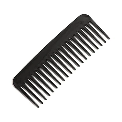 Image of luoshaPUCY Hair Comb, Wide Tooth Comb Plastic Pocket Cutting Fine Dressing Hairdressing Styling Combs for Women Men Anti Static Heat Resistant (Black)